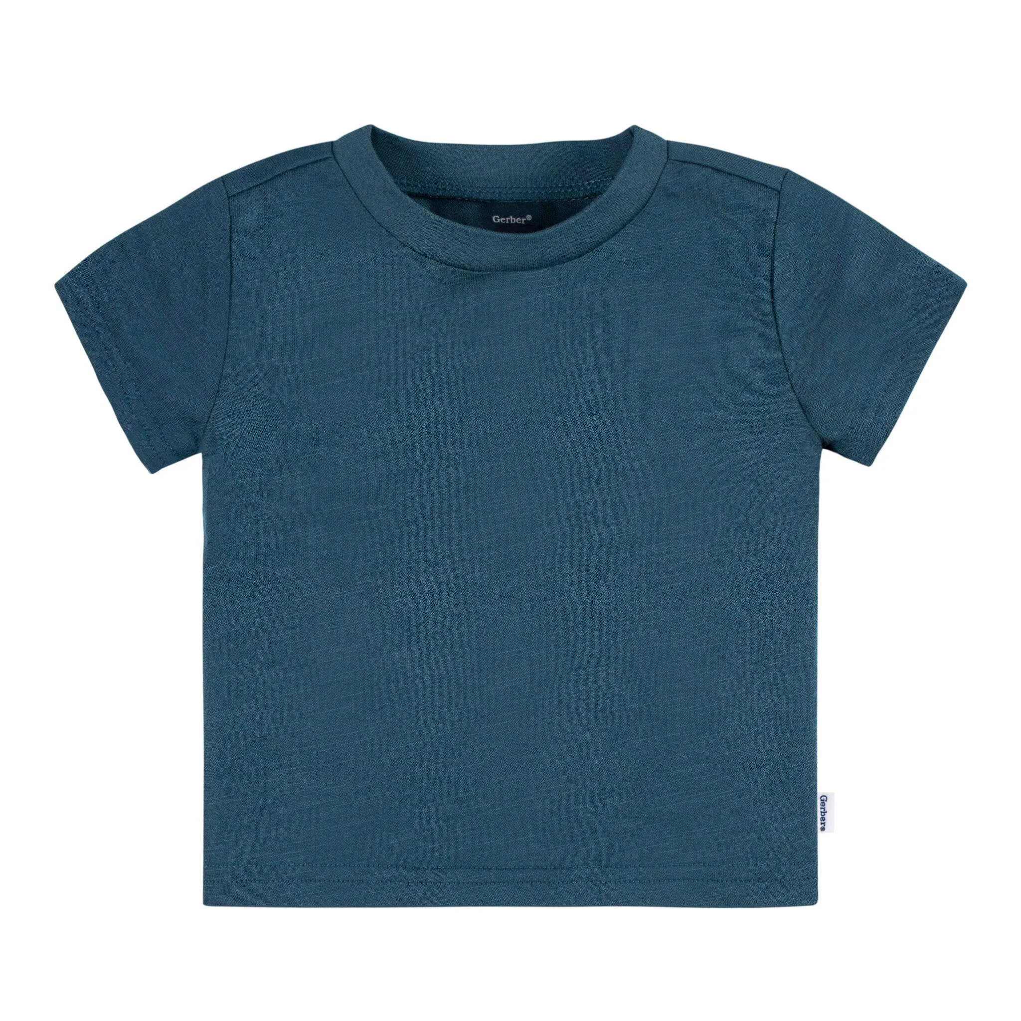 5-Pack Baby Neutral Blue & Green Short Sleeve Tees