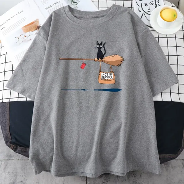 Amy Fashion - Crew Neck Vintage Loose T Shirts