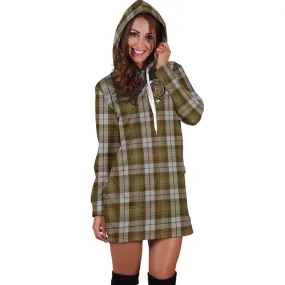 Baillie Dress Tartan Hoodie Dress with Family Crest