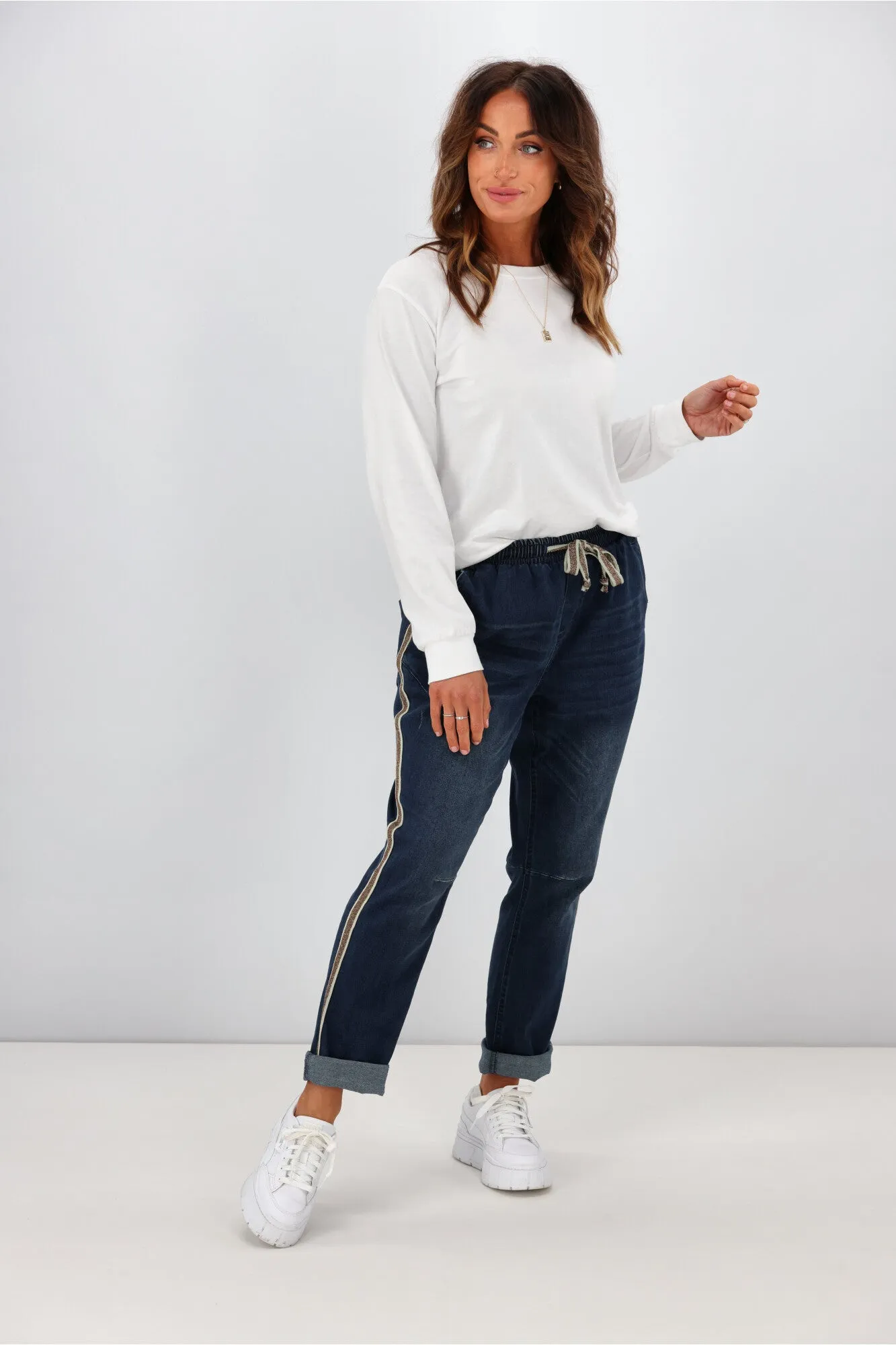 Betty Basics Zuri Denim Jogger Bay Blue