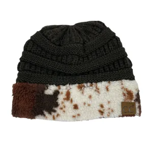 Hat-47 Cow Beanie Brown