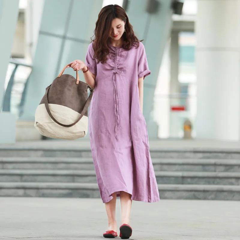 Linen Women Dresses Casual Summer Women Dresses Long Women Dresses MDYP97511