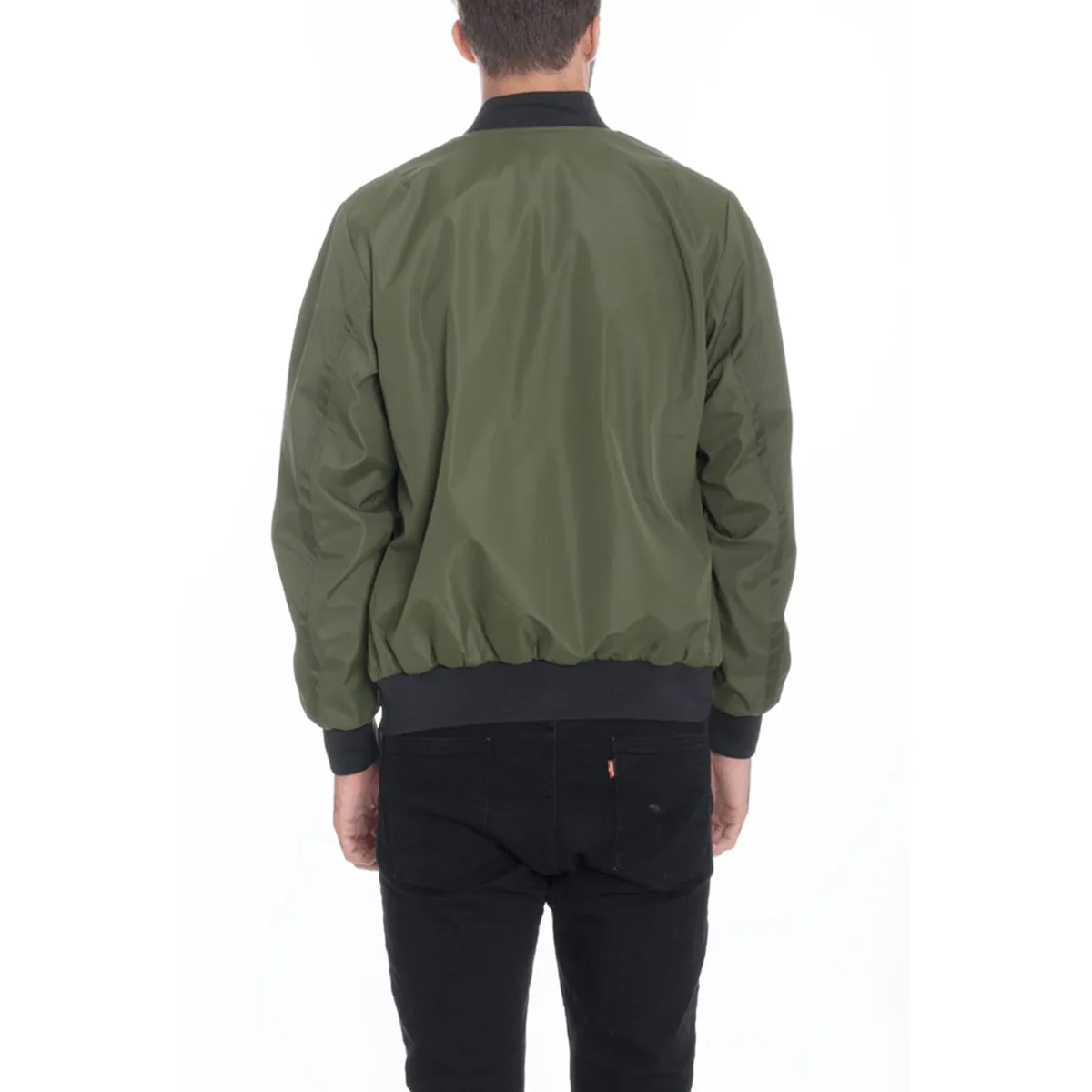 Olive Vinyl Waterproof Windbreaker