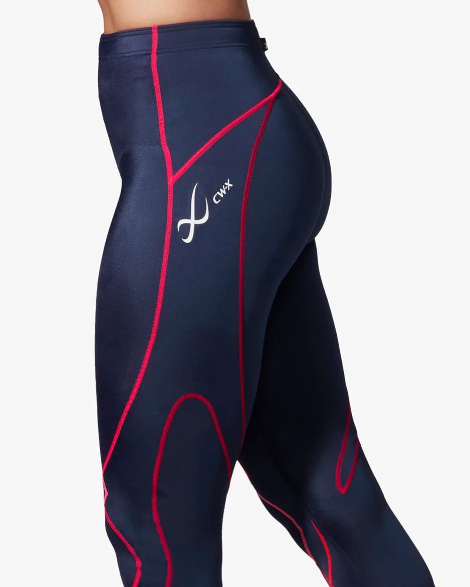 Stabilyx Joint Support 3/4 Compression Tight: Women's True Navy/Hot Coral